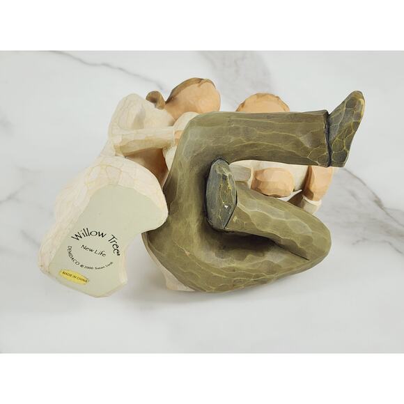 Willow Tree New Life Family Figurine 2000 Demdaco Nursery Decor 5" Resin Vtg - Picture 10 of 15